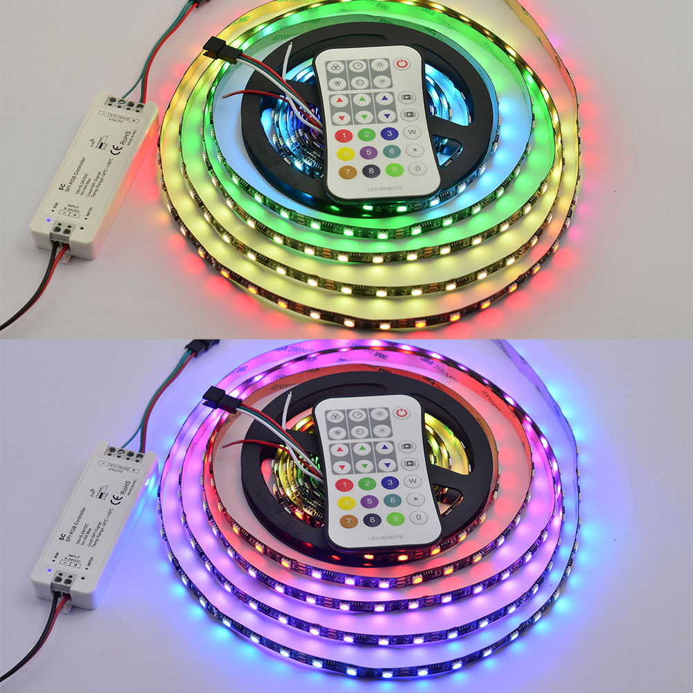 DC5-24V SC+R9 RF 2.4G Wireless Receiver SPI LED Controller For Addressable LED Strip Lights DC5-24V SC+R9 RF 2.4G Wireless Receiver SPI LED Controller For Addressable LED Strip Lights